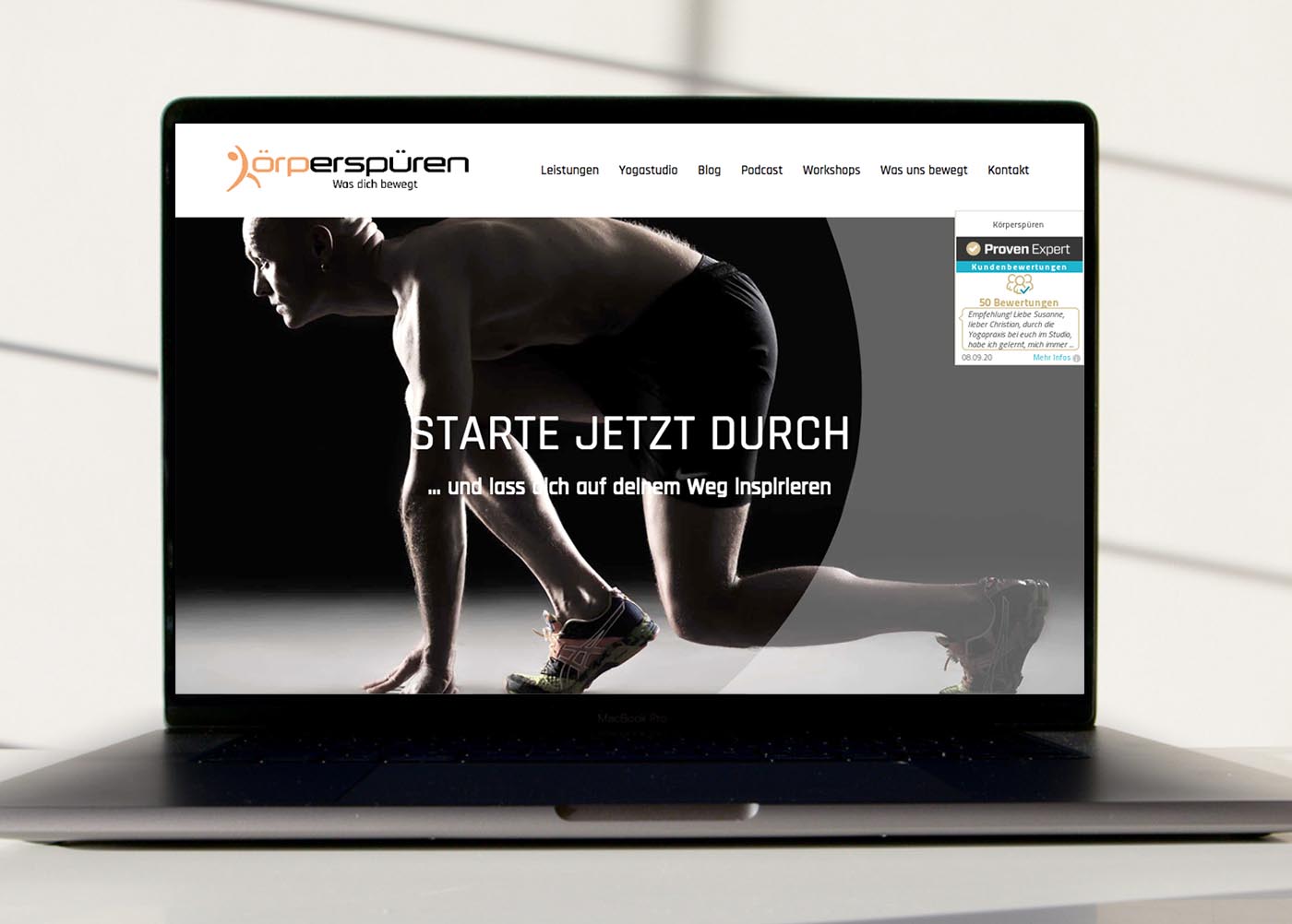 Körperspüren Physiotherapie und Yoga, Webdesign