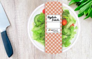 Powerfood Salat Verpackung Design