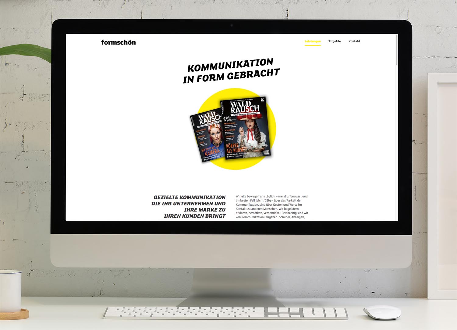 formschön GmbH Oberndorf, Website-Erstellung, Webdesign